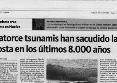 Catorce tsunamis han sacudido la costa en los últimos 8.000 años
